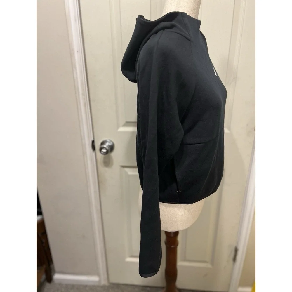Women's Nike Crop Top‎ Scuba Hoodie Size Small Black